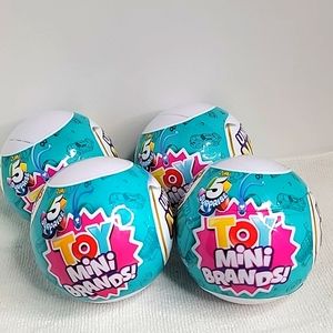 Lot of (4) zuru mini brands 5 surprise toy...